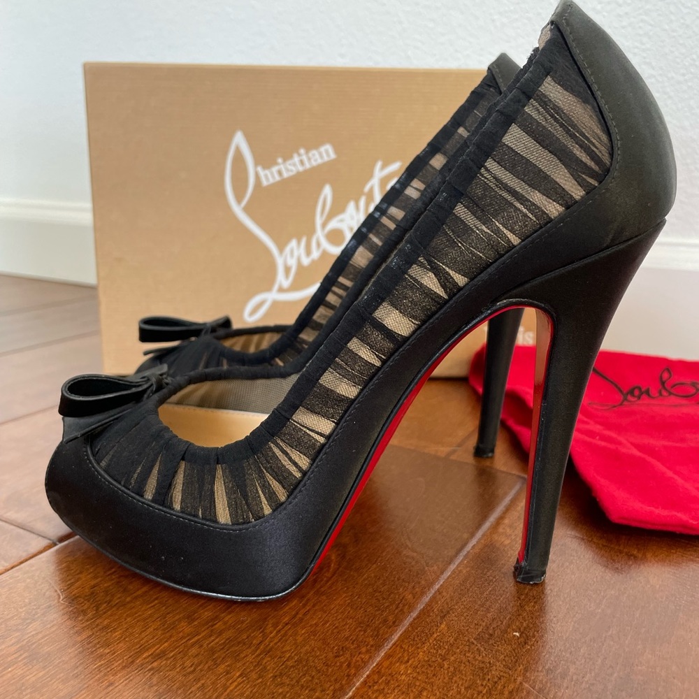 Christian Louboutin Angelique Crepe heels